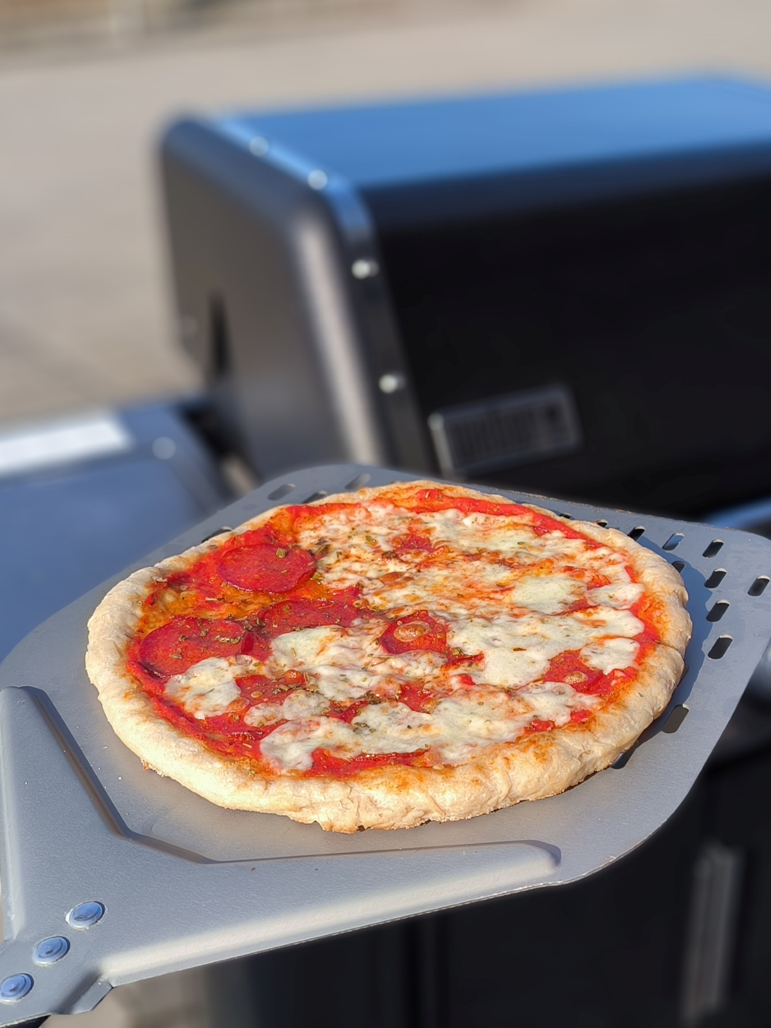 Jednoduchá domácí pizza - připravená na servírování