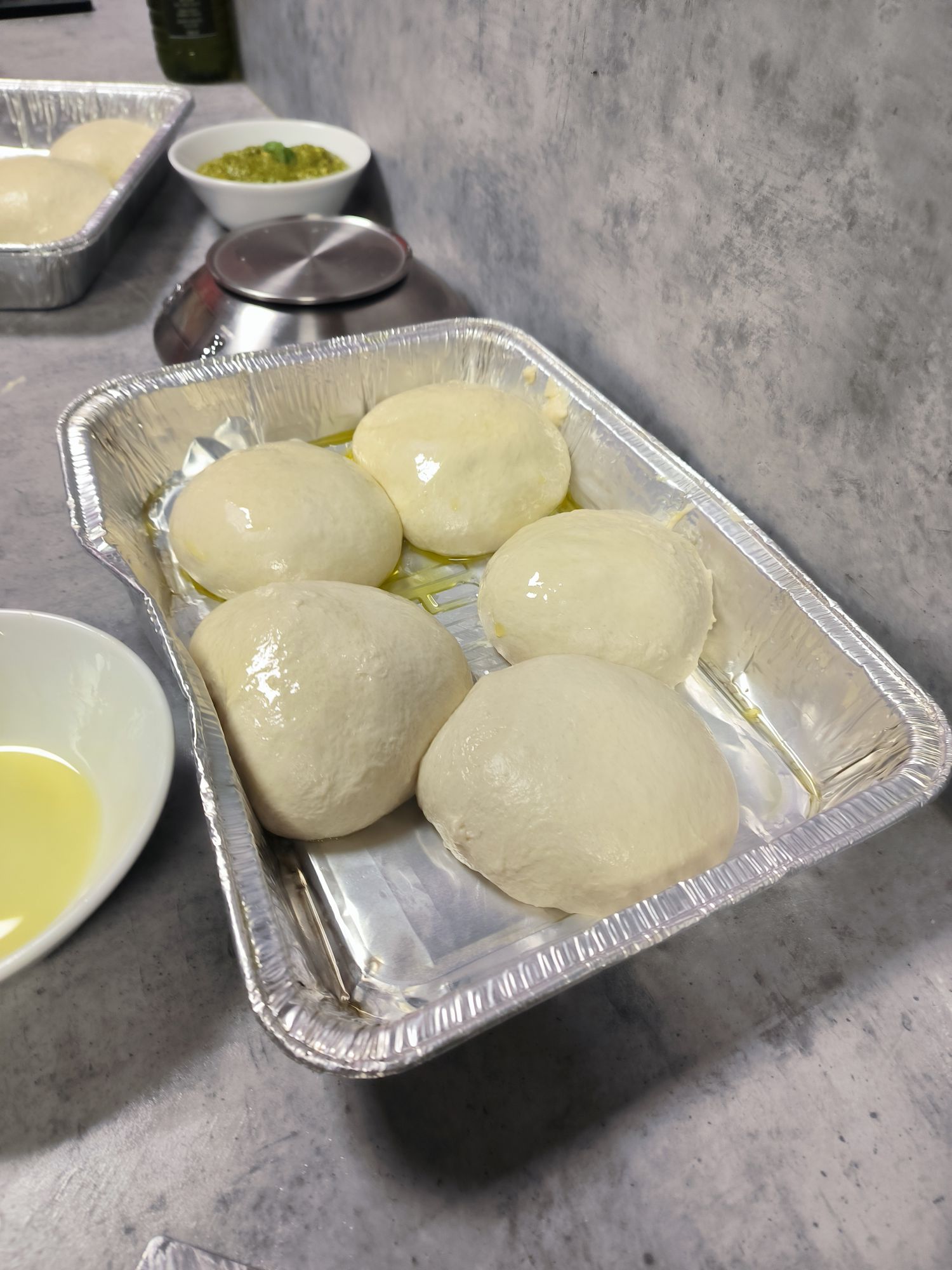 Neapolská pizza recept - kuličky těsta