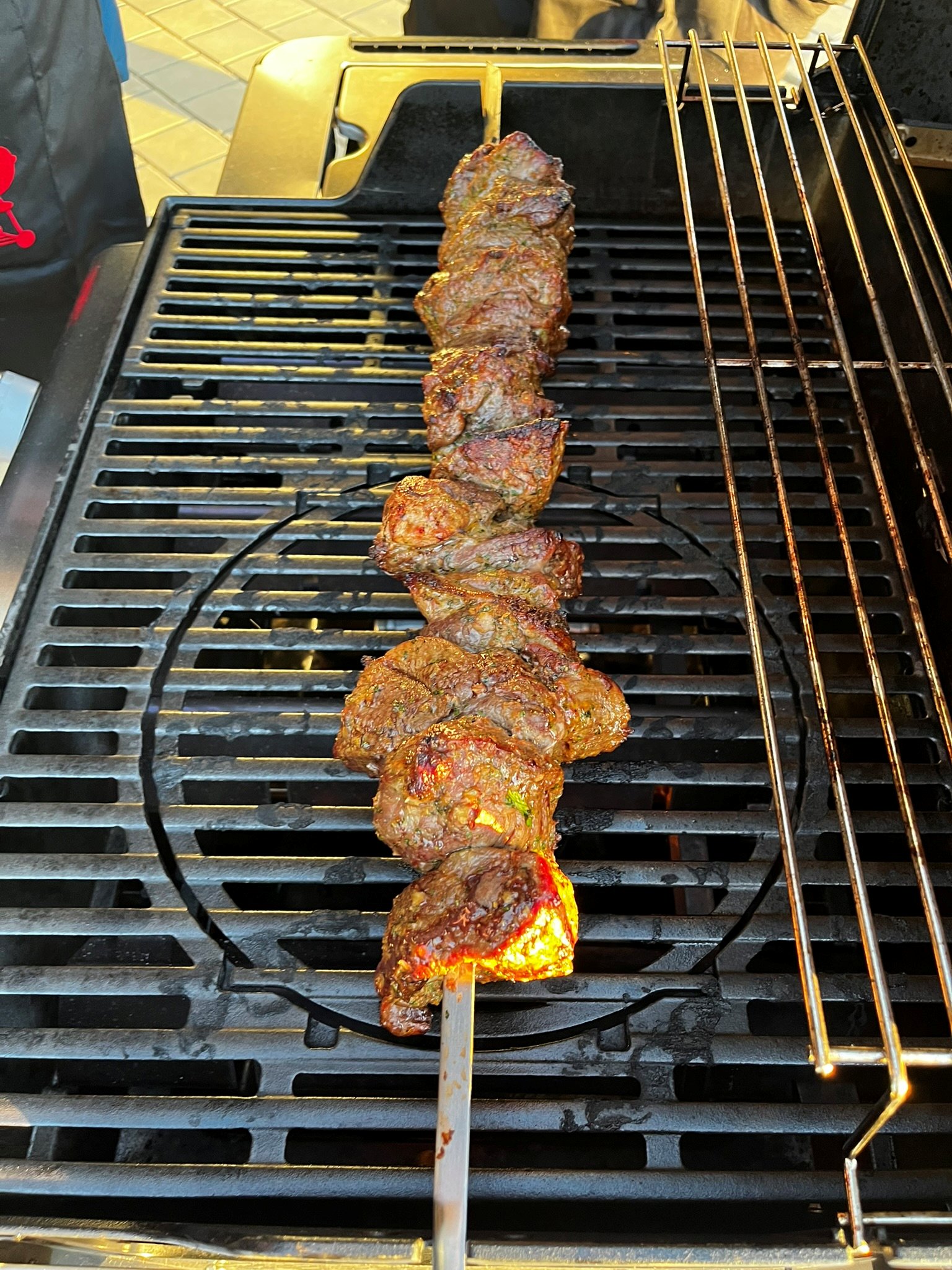 Velký kavkazský šašlik - na plynovém grilu