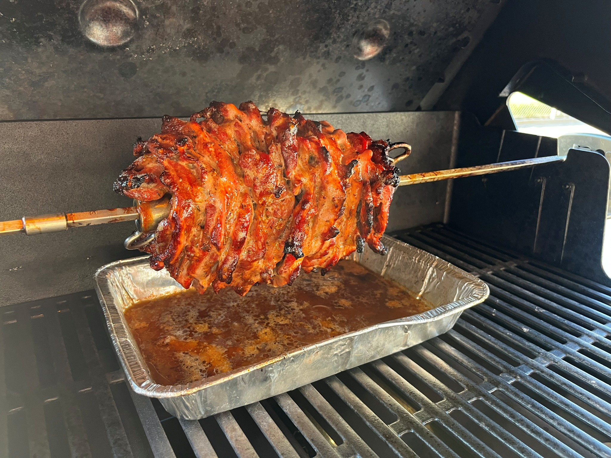 Vepřový gyros na grilu - hotový