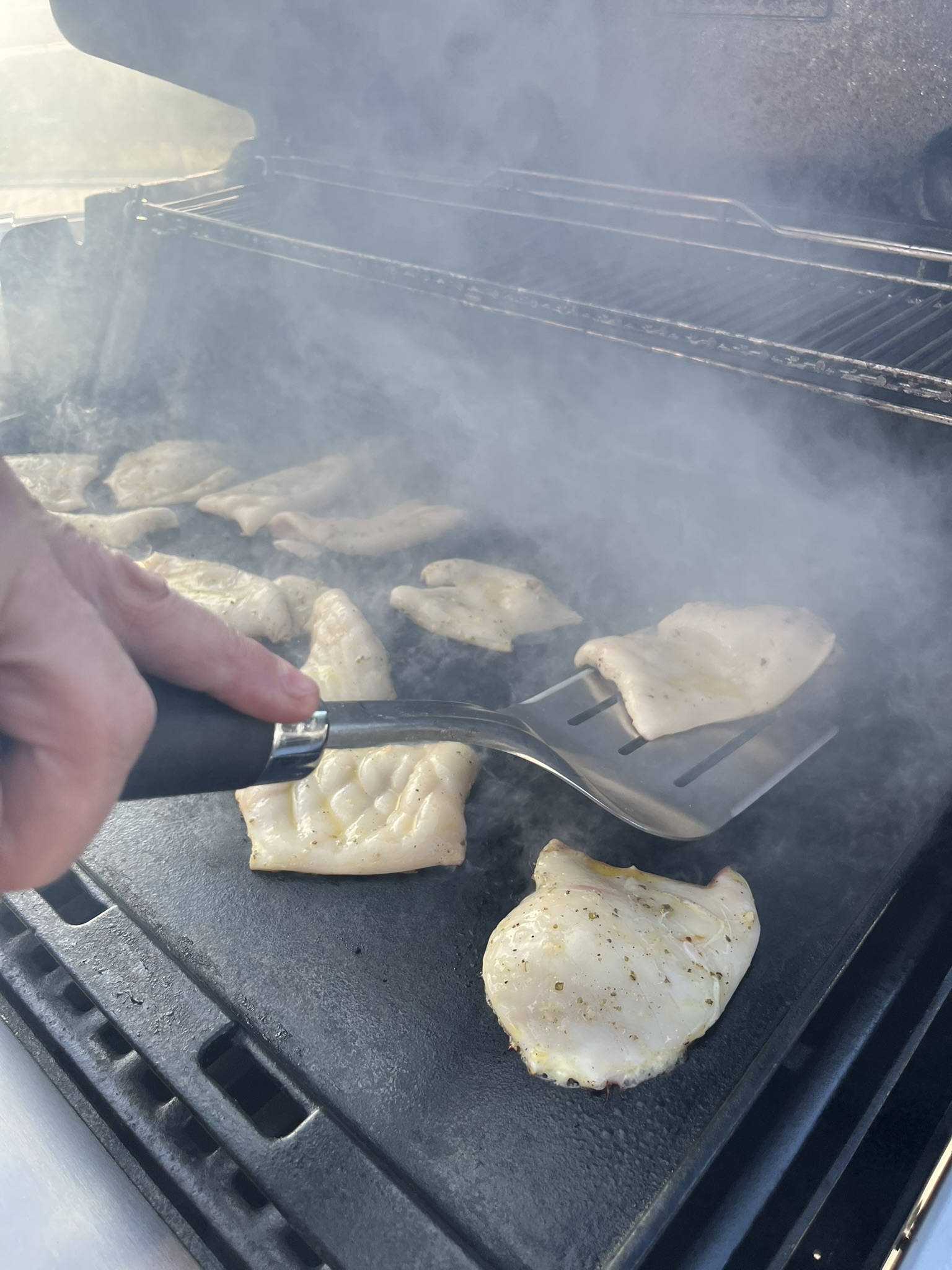 Grilované kalamáry - na grilu