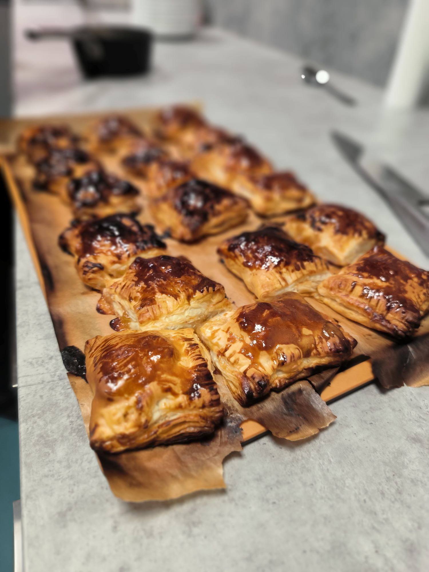 Ovocné taštičky na grilu - hotové Ovocné taštičky na grilu - hotové