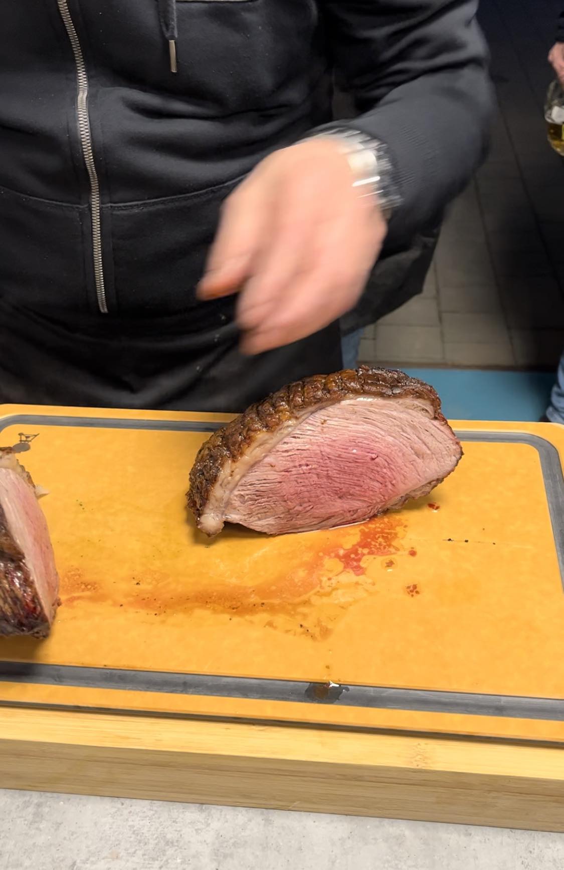 Hovězí Picanha na grilu recept - jak parádně vypadá vevnitř