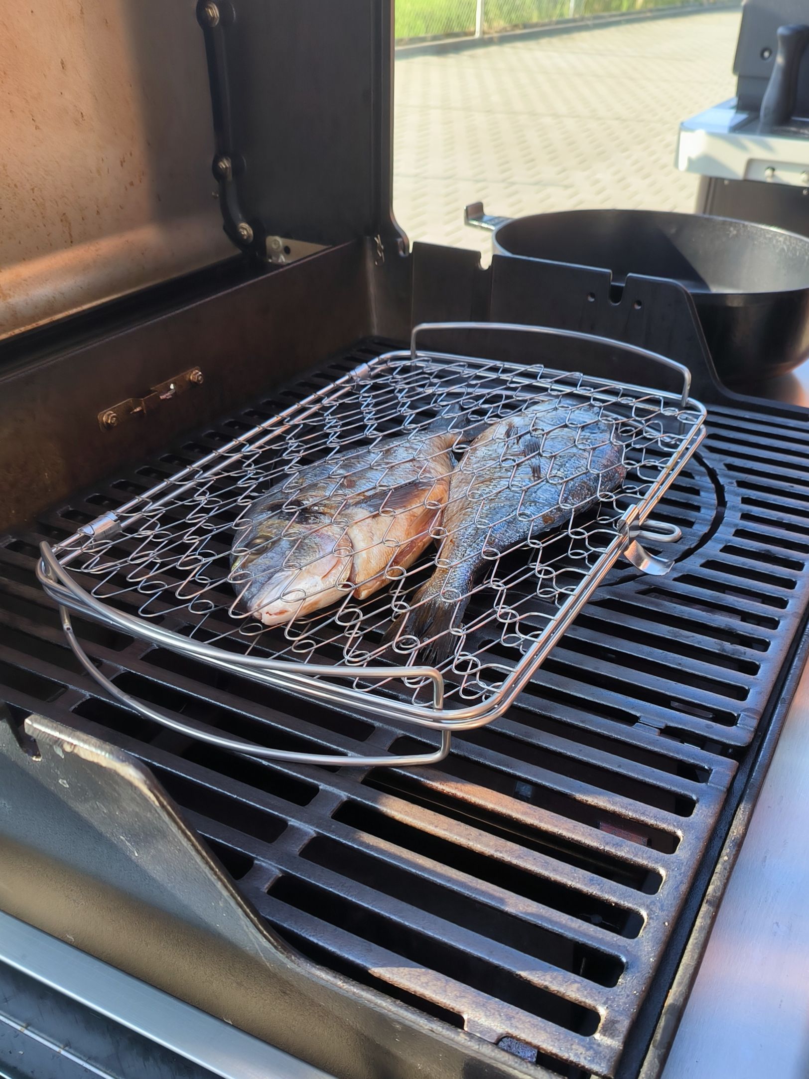 Grilovaná pražma - na grilu Grilovaná pražma - na grilu
