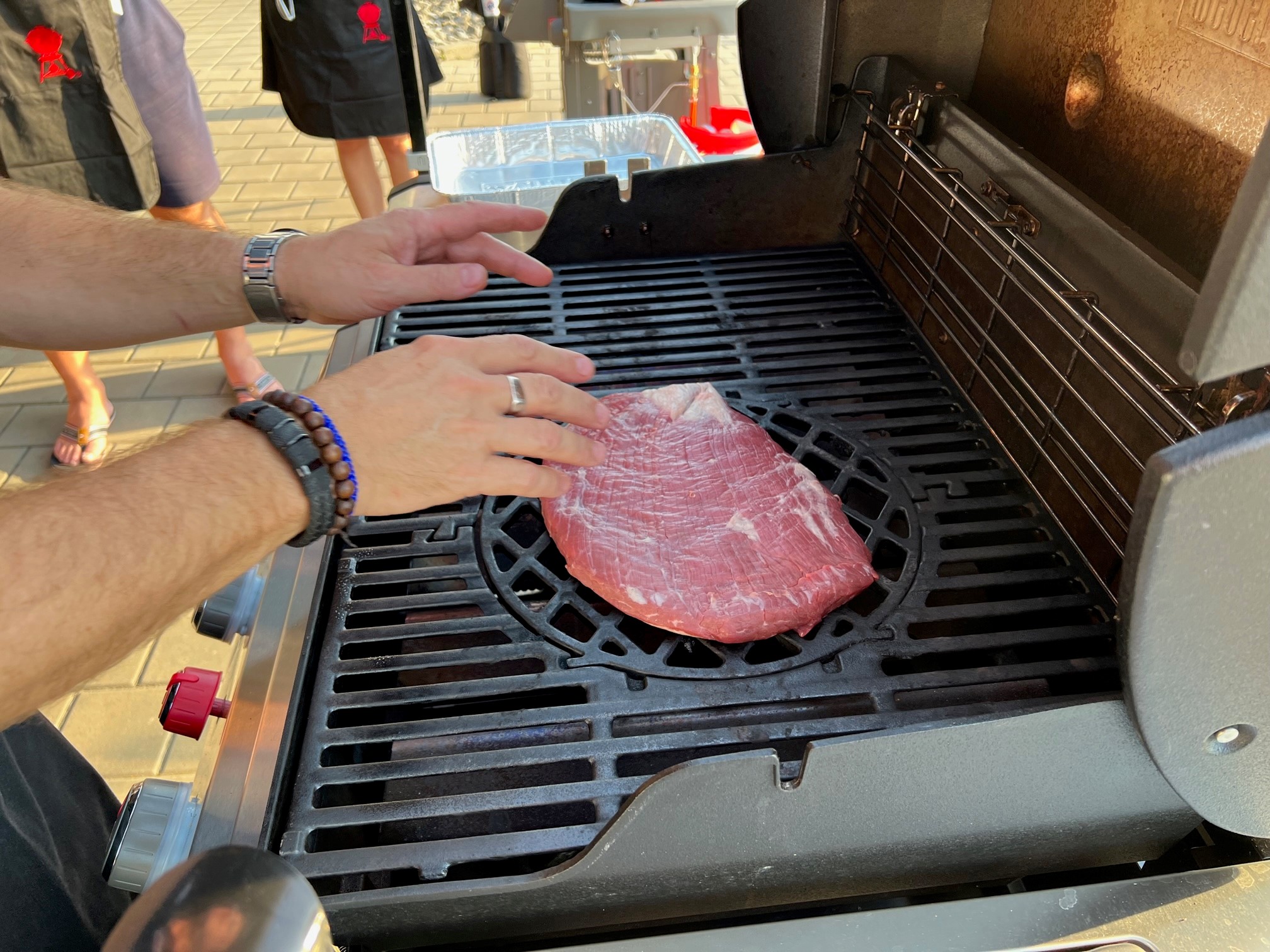 Steak na grilu - na roštu