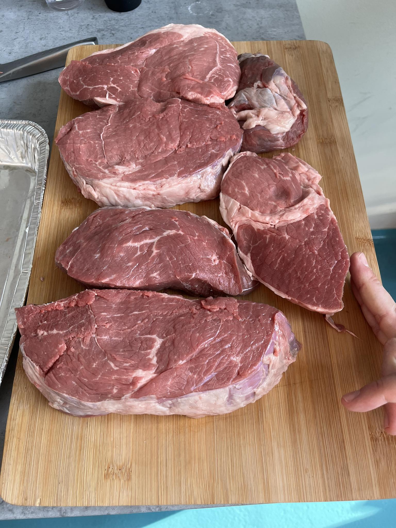 Steak na grilu - výška steaku