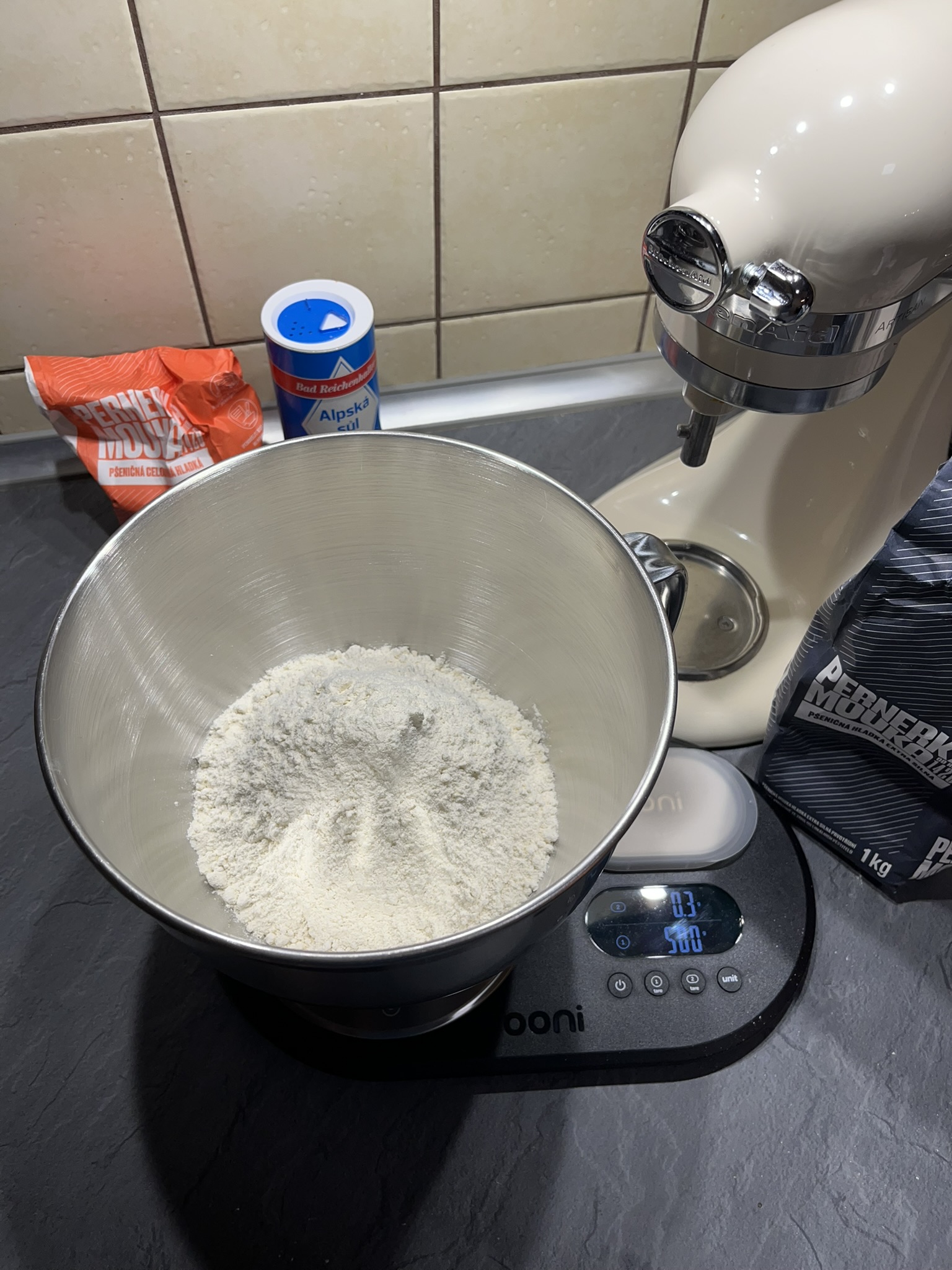 Domácí kváskový chleba pšenično-žitný - příprava