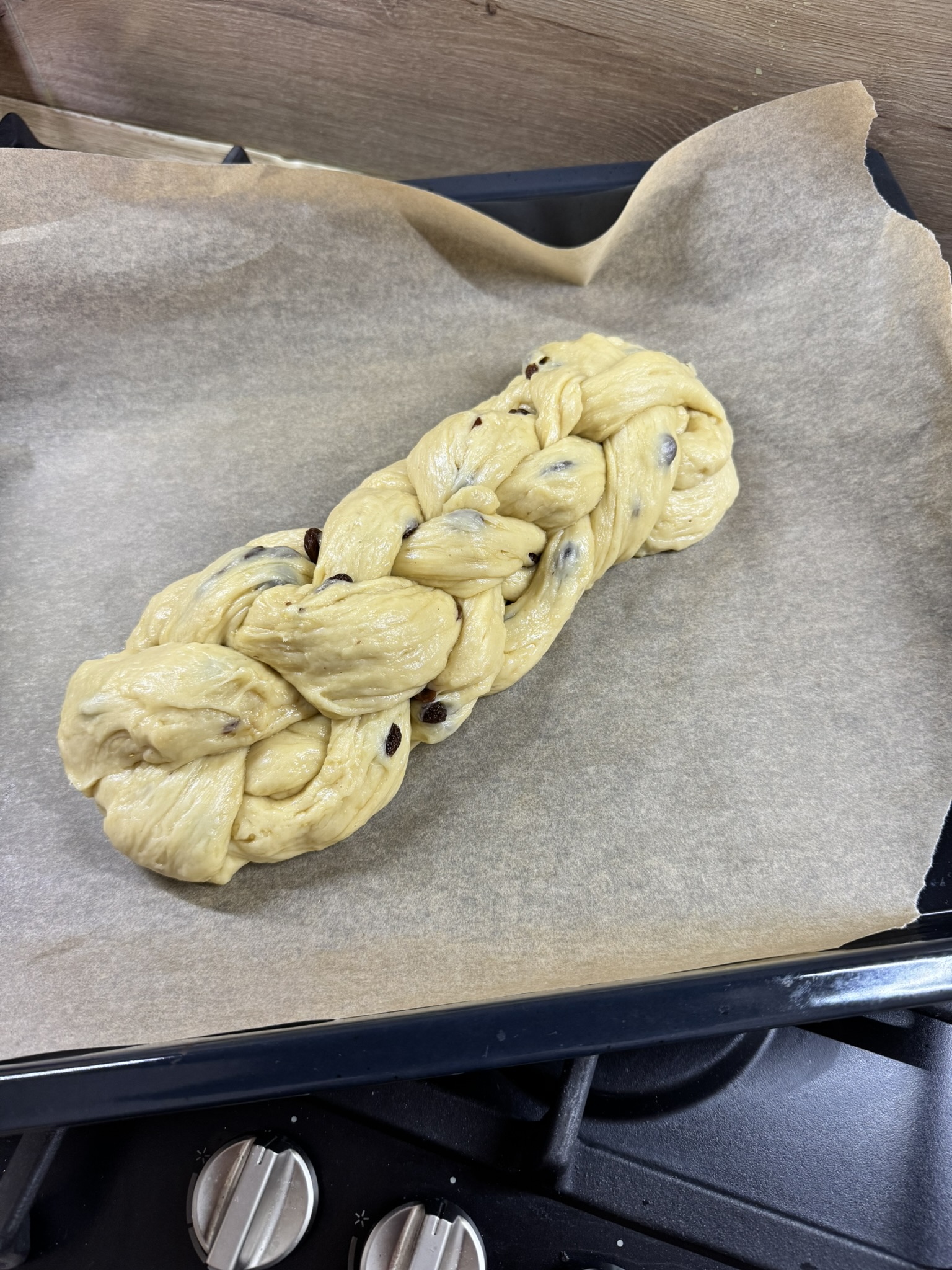 Domácí vánočka - upletená vánočka