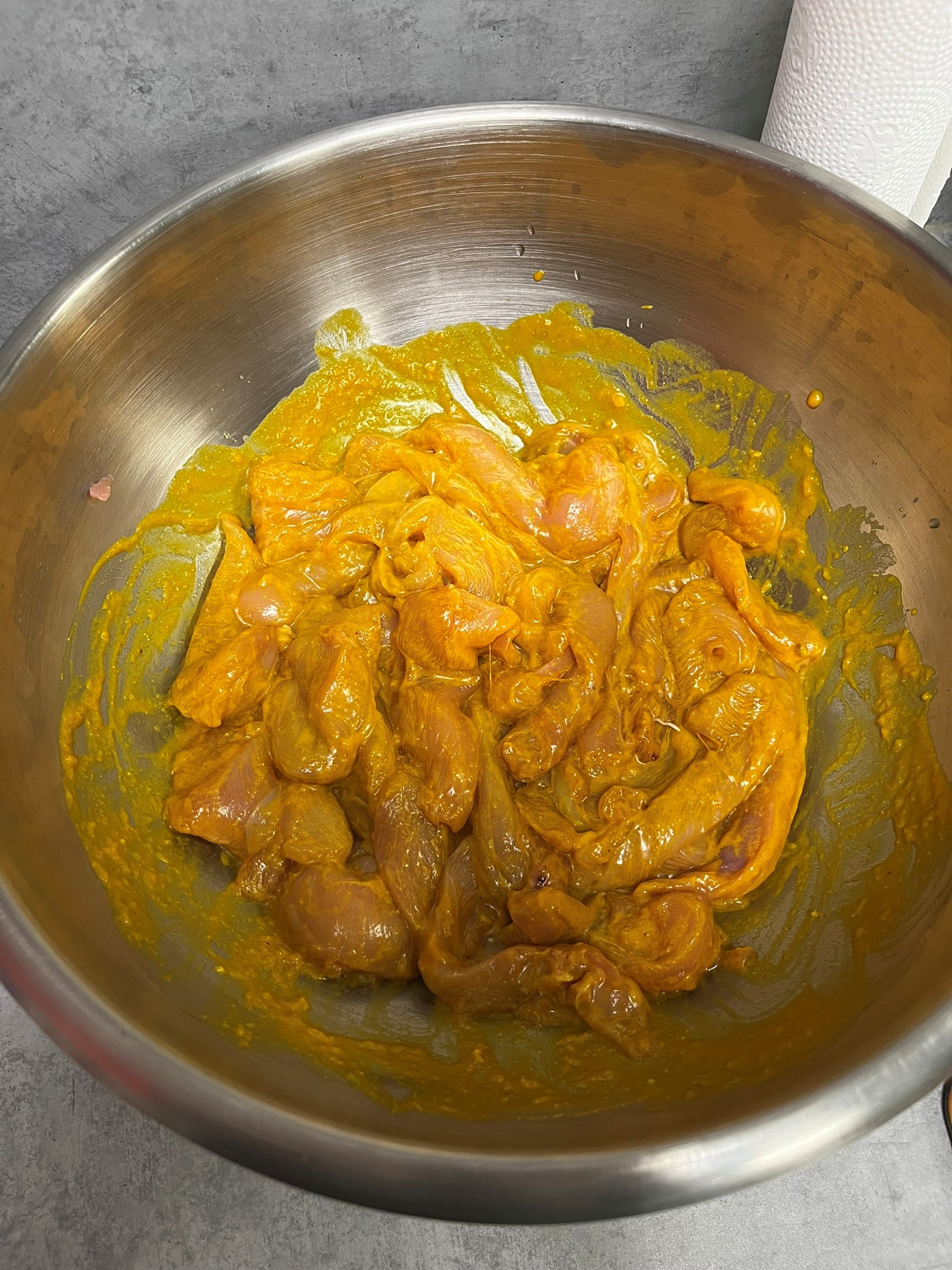 Thajské kuřecí satay s arašídovou omáčkou - marinování masa