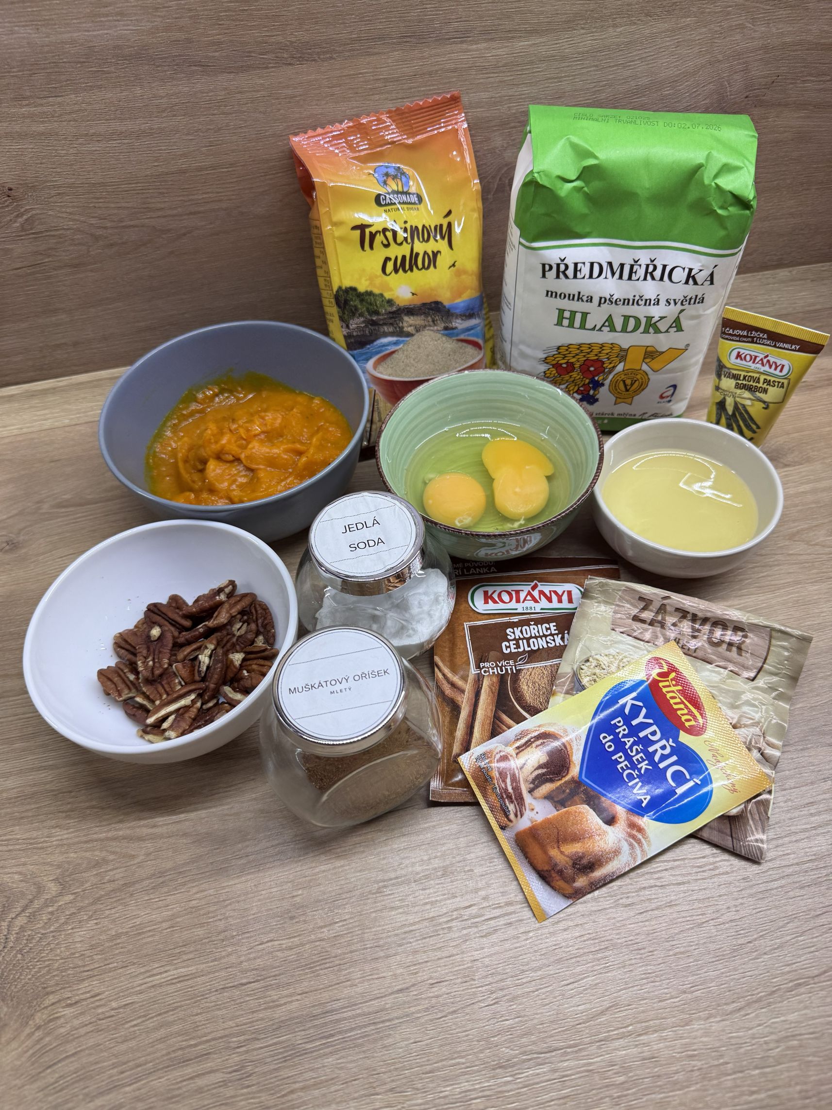 Dýňový chlebíček Pumpkin Spice - ingredience Dýňový chlebíček Pumpkin Spice - ingredience