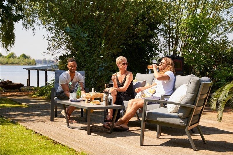 Hartman Zahradní Konferenční stolek Luxor 124 x 64 cm - bílý Obrázek