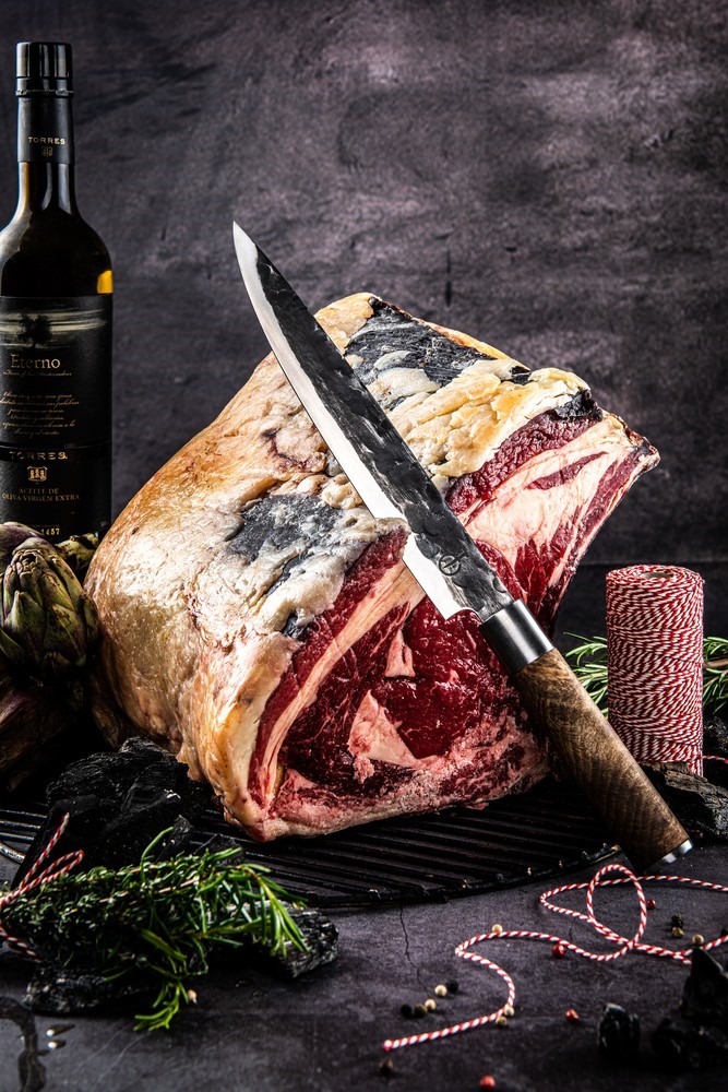 Forged VG10 - řeznický nůž 25,5 cm Obrázek