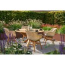 Delphine Honey zahradní jídelní židle s teakovou podnoží