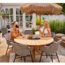 Zahradní Jídelní Stůl Provence teakový o průměru 150cm - Natural