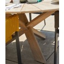 Zahradní Jídelní Stůl Provence teakový o průměru 150cm - Natural