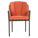 Cairo Rope provázková zahradní jídelní židle - Terracotta