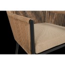 Cairo Rope provázková zahradní jídelní židle - Black