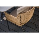 Cairo Rope provázková zahradní jídelní židle - Black