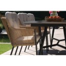 Cairo Rope provázková zahradní jídelní židle - Black