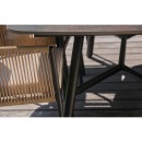 Cairo Rope provázková zahradní jídelní židle - Black