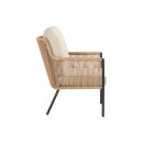 Cairo Rope provázková zahradní lounge židle - Black