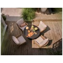 Cairo Rope provázková zahradní lounge židle - Black