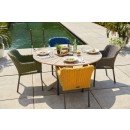 Cairo zahradní jídelní židle - žlutá