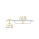 Čtvercová litinová grilovací pánev Lodge 26 cm