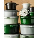 Litinový hrnec Staub 24 cm, bazalka