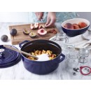 Litinový hrnec Staub 28 cm, tmavě modrý