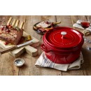 Litinový hrnec Staub 22 cm, višeň
