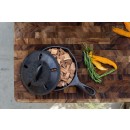 Litinová děrovaná pánev Lodge 16 cm s děrovanou pokličkou