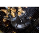 Litinová děrovaná pánev Lodge 16 cm s děrovanou pokličkou