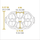 Litinová forma Lodge na pečení - srdce malá