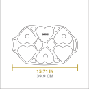 Litinová forma Lodge na pečení - srdce malá