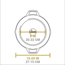 Litinová pánev Lodge 26 cm se dvěma madly