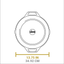 Litinová pánev Lodge 34 cm se dvěma madly