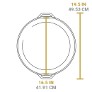 Litinová pánev Lodge 43 cm se dvěma madly