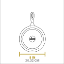 Litinová pánev na palačinky Lodge 20 cm