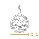 Litinová pánev na palačinky Lodge 26 cm - Wanderlust