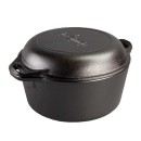 Litinový combo hrnec Double Dutch Oven Lodge 4,7 l