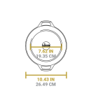 Litinový hrnec Lodge 4,7 l s poklicí a madlem