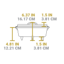Litinový hrnec Lodge Dutch Oven 3,8 l s poklicí