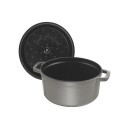 Litinový hrnec Staub 22 cm, šedý