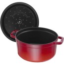 Litinový hrnec Staub 22 cm, višeň