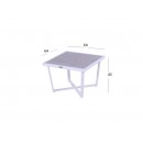 Zahradní konferenční stolek Luxor 64 x 64 cm - bílý