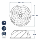 Nordic Ware forma na bábovku Heritage, 10 cup, zlatá