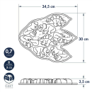 Nordic Ware forma na pečení - 8 dinosaurů, 3 cup, modrá