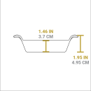 Litinová obdélníková servírovací miska Lodge