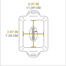 Litinová obdélníková servírovací miska Lodge